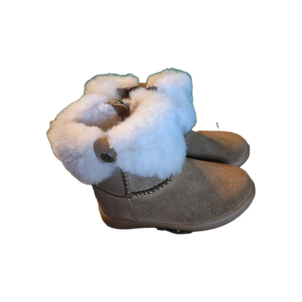 Baby UGG RAMONA FUR CHESTNUT BOOTS SIZE US 7